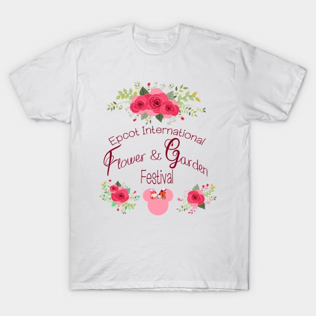 Epcot International Flower and Garden Festival T-Shirt by yaney85